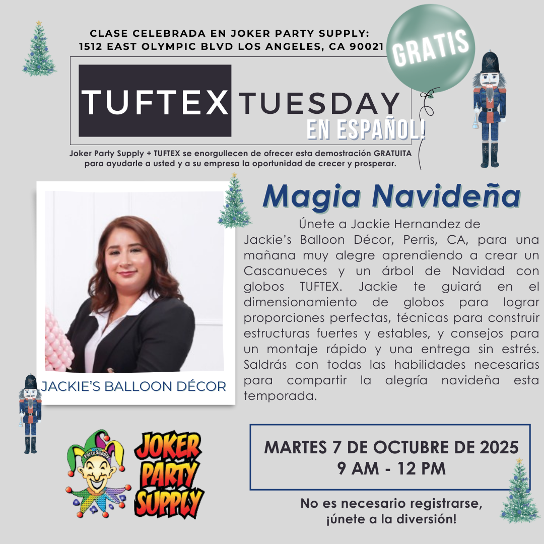 TUFTEX TUESDAY en Espanol: Los Angeles (Joker Party Supply)