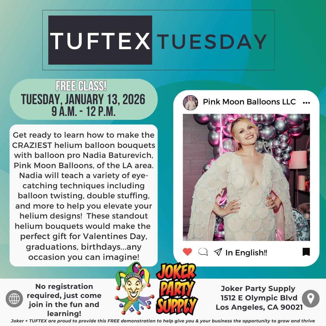 TUFTEX TUESDAY: Los Angeles (Joker Party Supply)