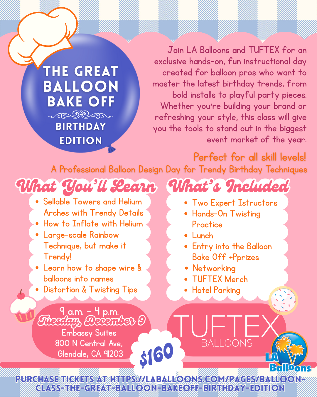 Class: The Great Balloon Bake Off: Birthday Edition (LA area)