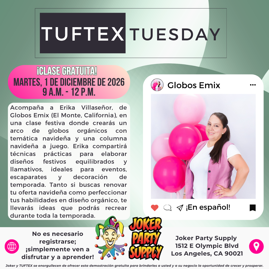 TUFTEX TUESDAY en Espanol: Los Angeles (Joker Party Supply)