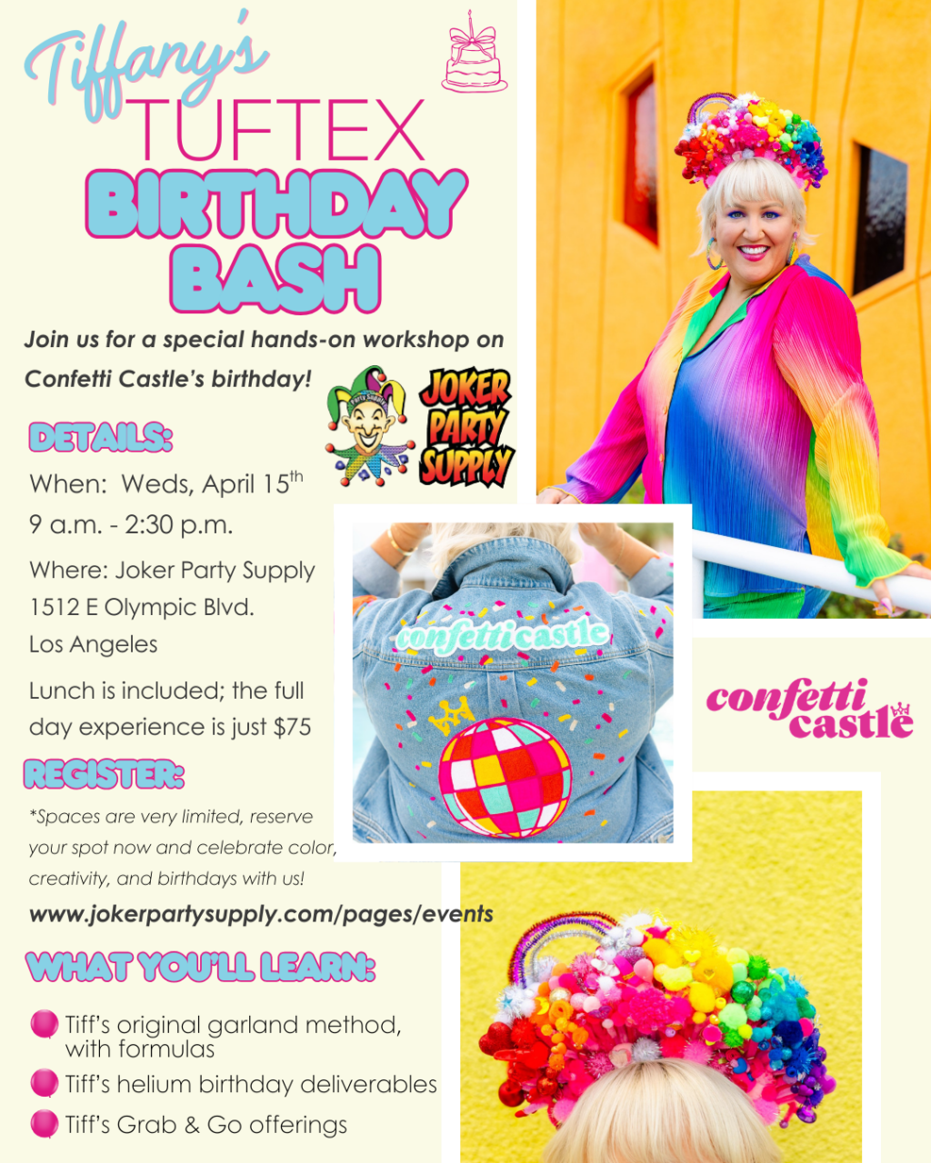 Tiffany's TUFTEX Birthday Bash at Joker Party Supply (Sponsored by TUFTEX)
