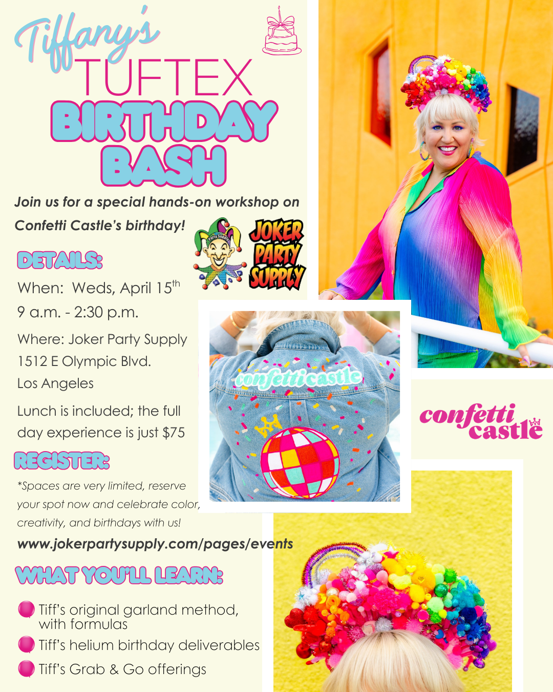 Tiffany's TUFTEX Birthday Bash at Joker Party Supply (Sponsored by TUFTEX)