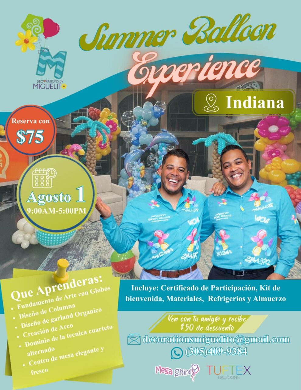 Decorations by Miguelito Summer Balloon Experience, Indiana (Sponsored by TUFTEX)