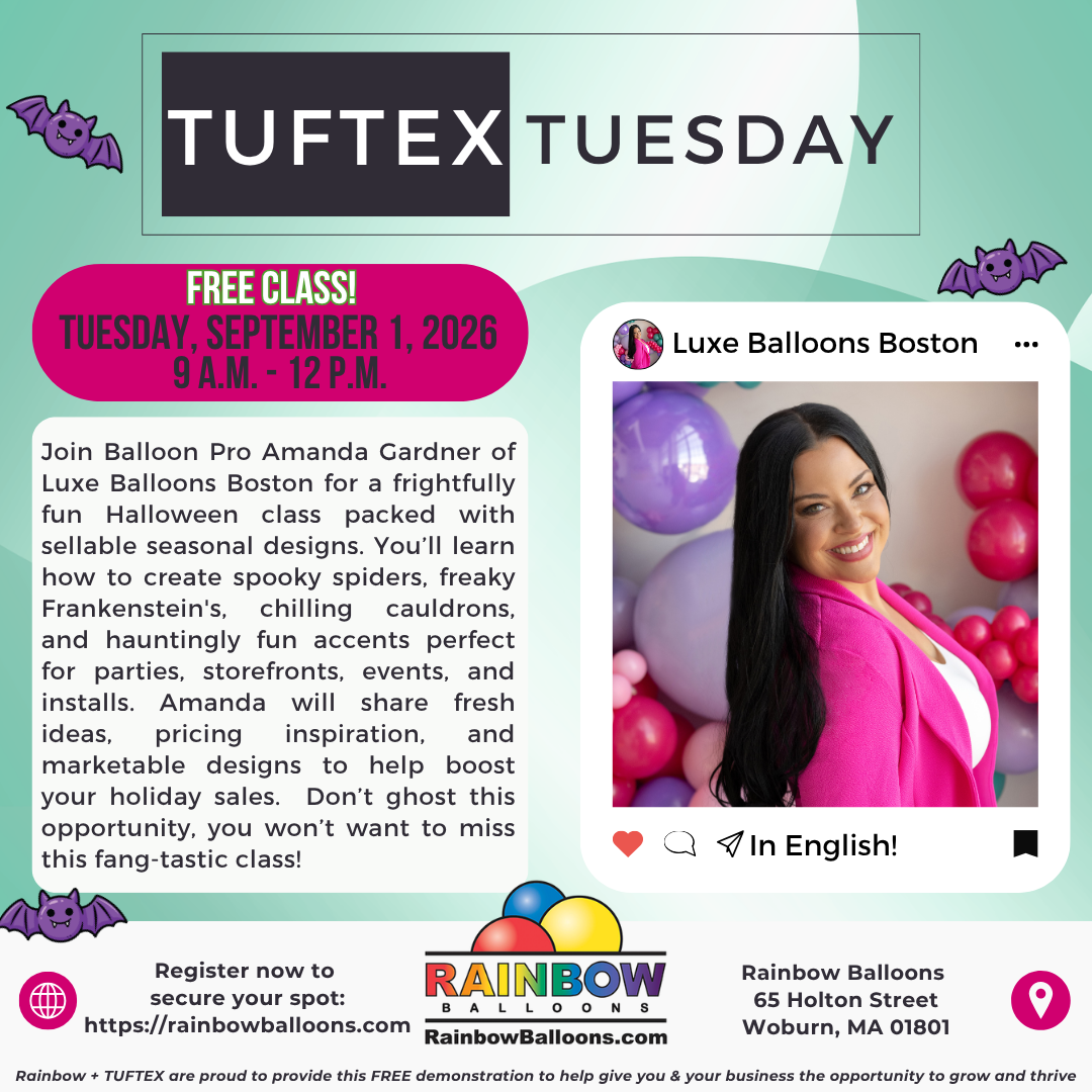 TUFTEX TUESDAY: Boston area (Rainbow Balloons)