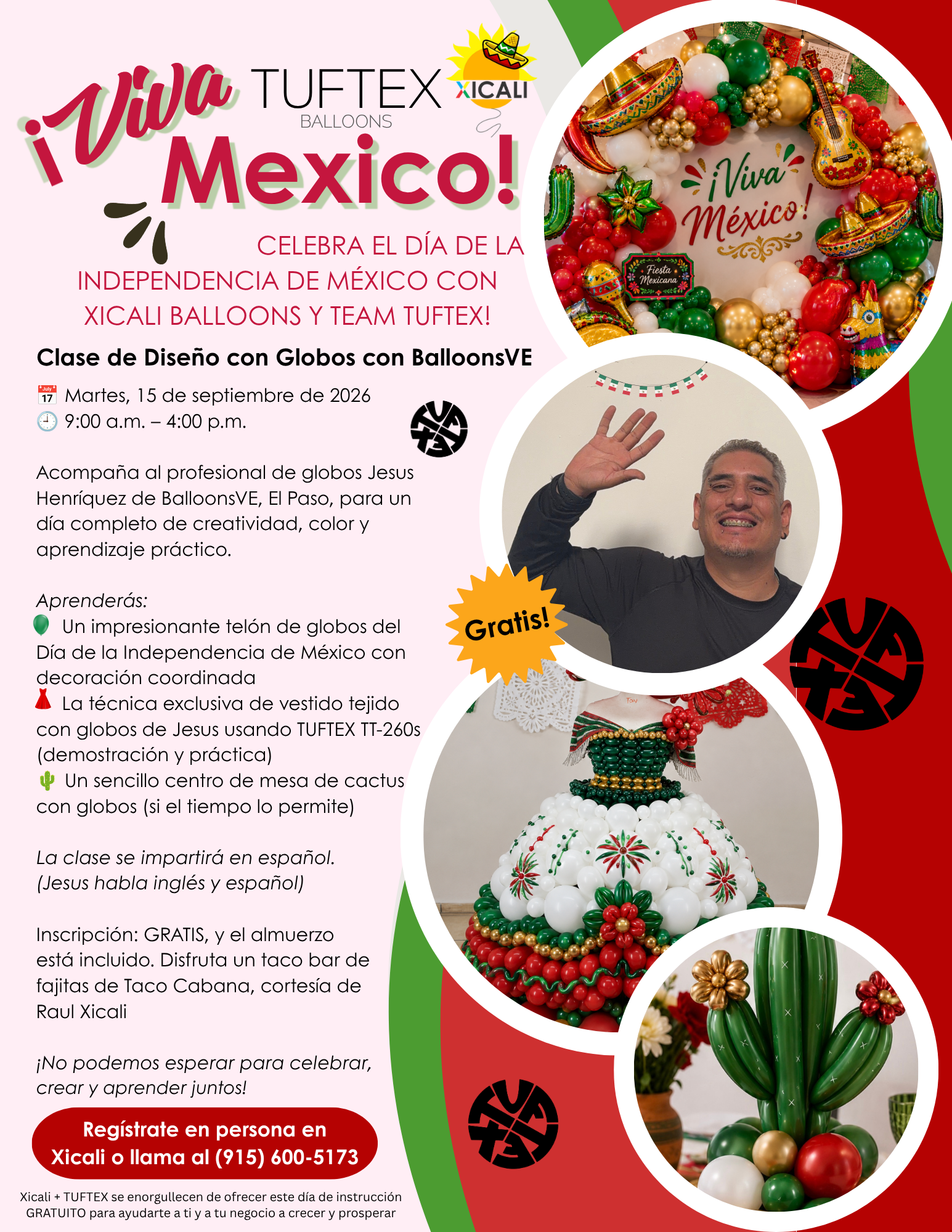 Gratis!!! Clase de Diseño con Globos con BalloonsVE (El Paso, Texas)