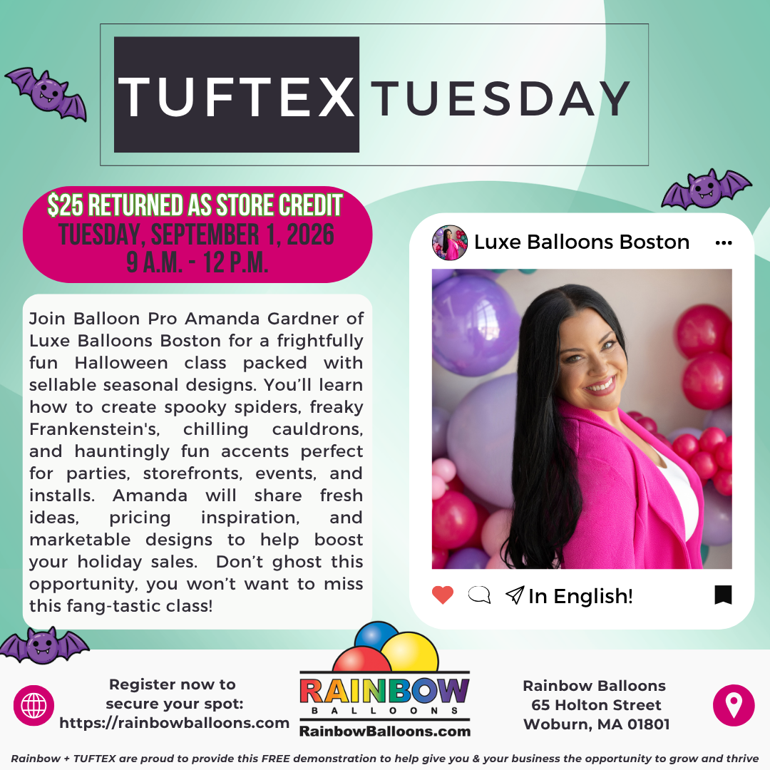 TUFTEX TUESDAY: Boston Area (Rainbow Balloons)